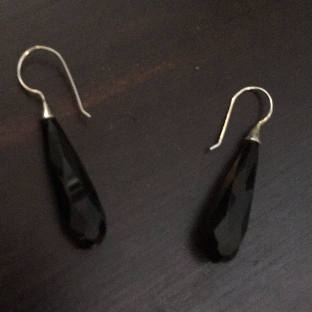 Black onyx earrings
